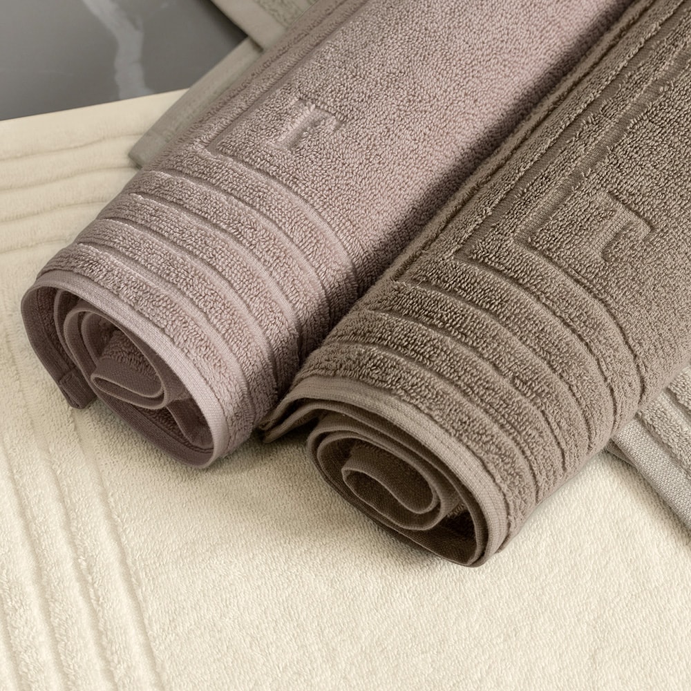 Toalha de Piso Trussardi Linee 100% Algodão 48cm x 80cm - Gramatura: 720g/m²