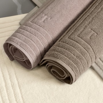 Toalha de Piso Trussardi Linee 100% Algodão 48cm x 80cm - Gramatura: 720g/m²