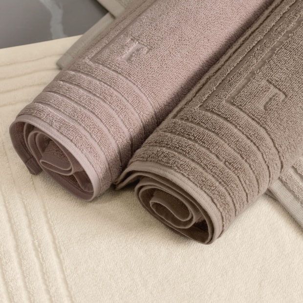 Toalha de Piso Trussardi Linee 100% Algodão 48cm x 80cm - Gramatura: 720g/m²