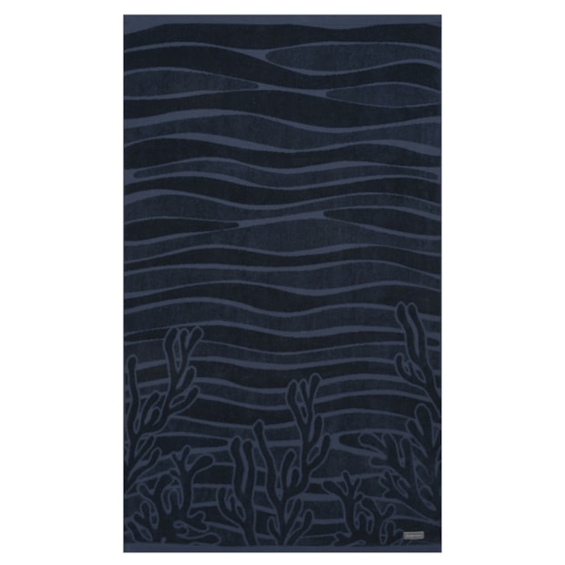 Toalha de Praia Buddemeyer Coastal Waves Aveludada 100% Algodão 90cm x 1,50m