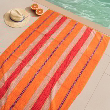 Toalha de Praia Buddemeyer Luxus Porto Torres Aveludada 100% Algodão 1,00m x 1,80m - Gramatura: 450g/m²