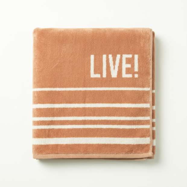 Toalha de Praia Dohler Aveludada Live 100% Algodão - Gramatura: 320g/m²