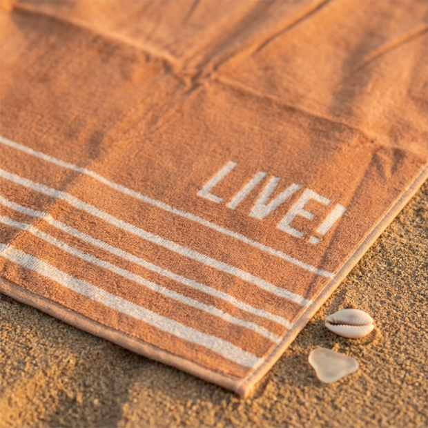 Toalha de Praia Dohler Aveludada Live 100% Algodão - Gramatura: 320g/m²