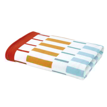 Toalha de Praia Dohler Color Mix Aveludada 100% Algodão - Gramatura: 320g/m²