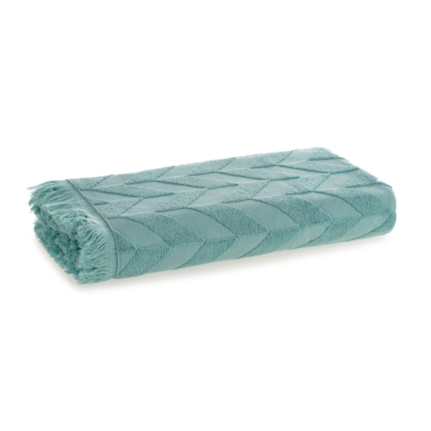 Toalha de Praia Karsten Angra Jacquard c/ Franjas 100% Algodão 86cm x 1,50m - Gramatura: 430g/m²