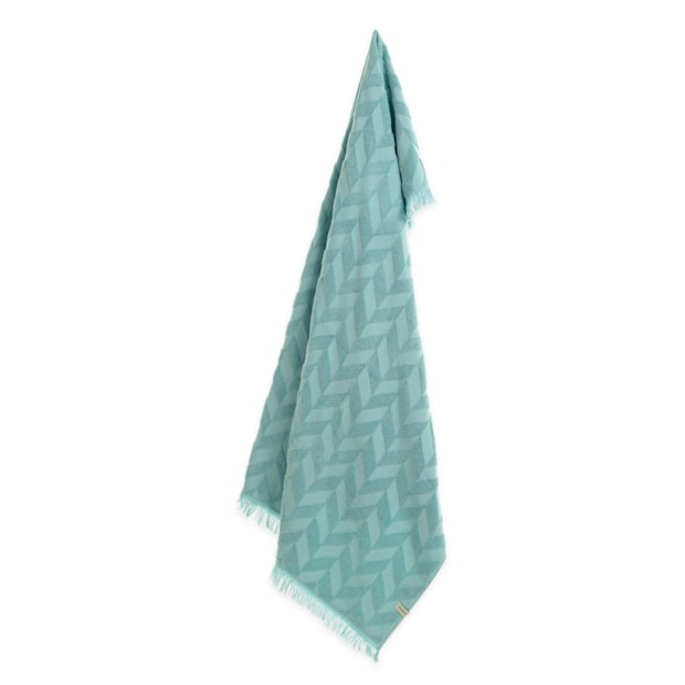 Toalha de Praia Karsten Angra Jacquard c/ Franjas 100% Algodão 86cm x 1,50m - Gramatura: 430g/m²