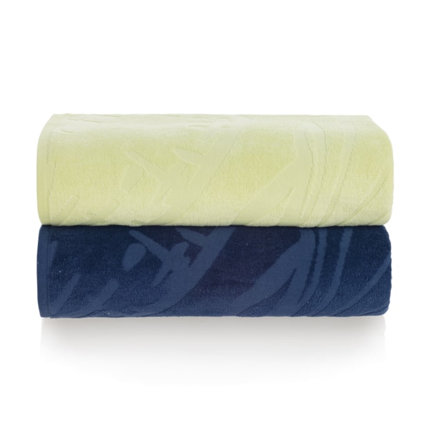 Toalha de Praia Karsten Búzios Jacquard Aveludada 100% Algodão 86cm x 1,50m - Gramatura: 430g/m²