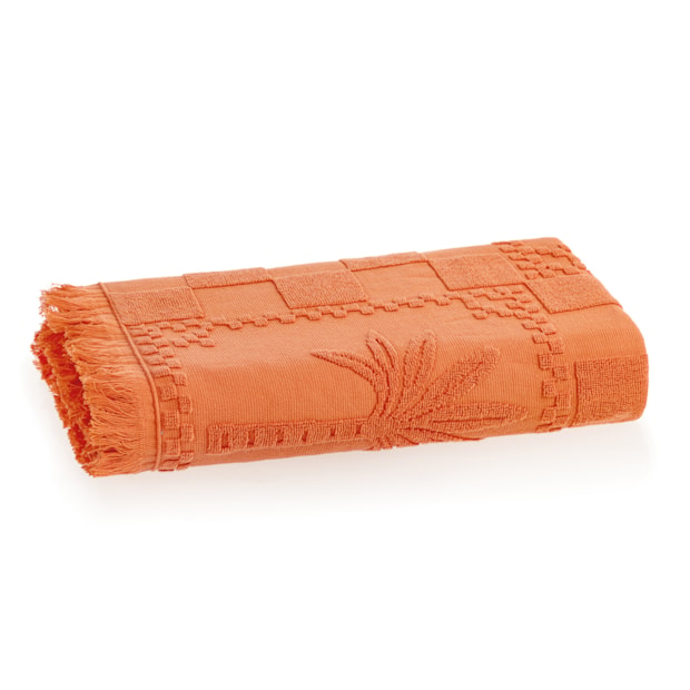 Toalha de Praia Karsten Sol Jacquard com Franjas 100% Algodão 86cm x 1,50m - Gramatura: 480g/m²