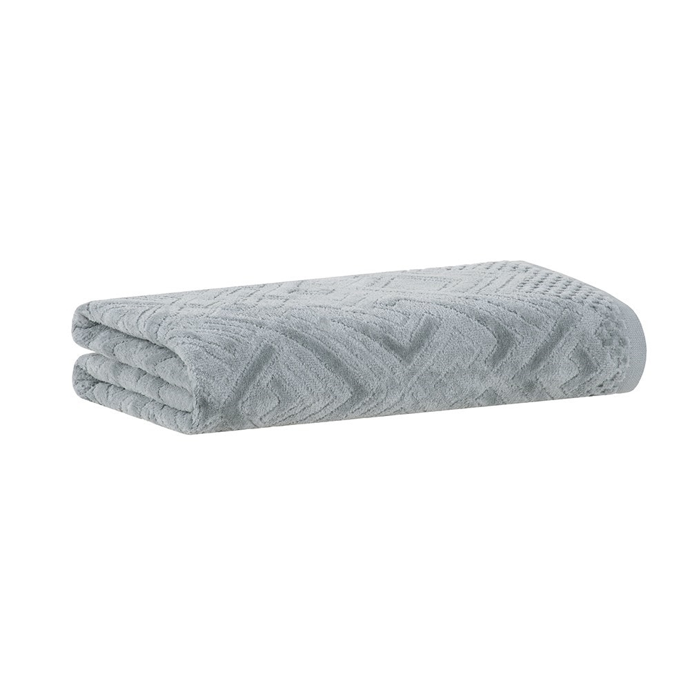 Toalha de Rosto Buddemeyer Geo Jacquard Aveludada 100% Algodão - Gramatura: 420 g/m²