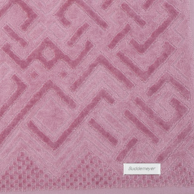 Toalha de Rosto Buddemeyer Geo Jacquard Aveludada 100% Algodão - Gramatura: 420 g/m²