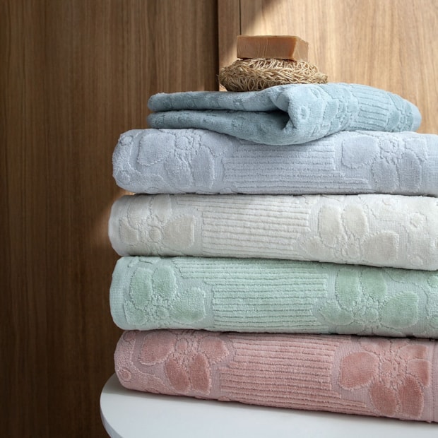 Toalha de Rosto Buddemeyer Lollipop Jacquard Aveludada 100% Algodão - Gramatura: 440 g/m²
