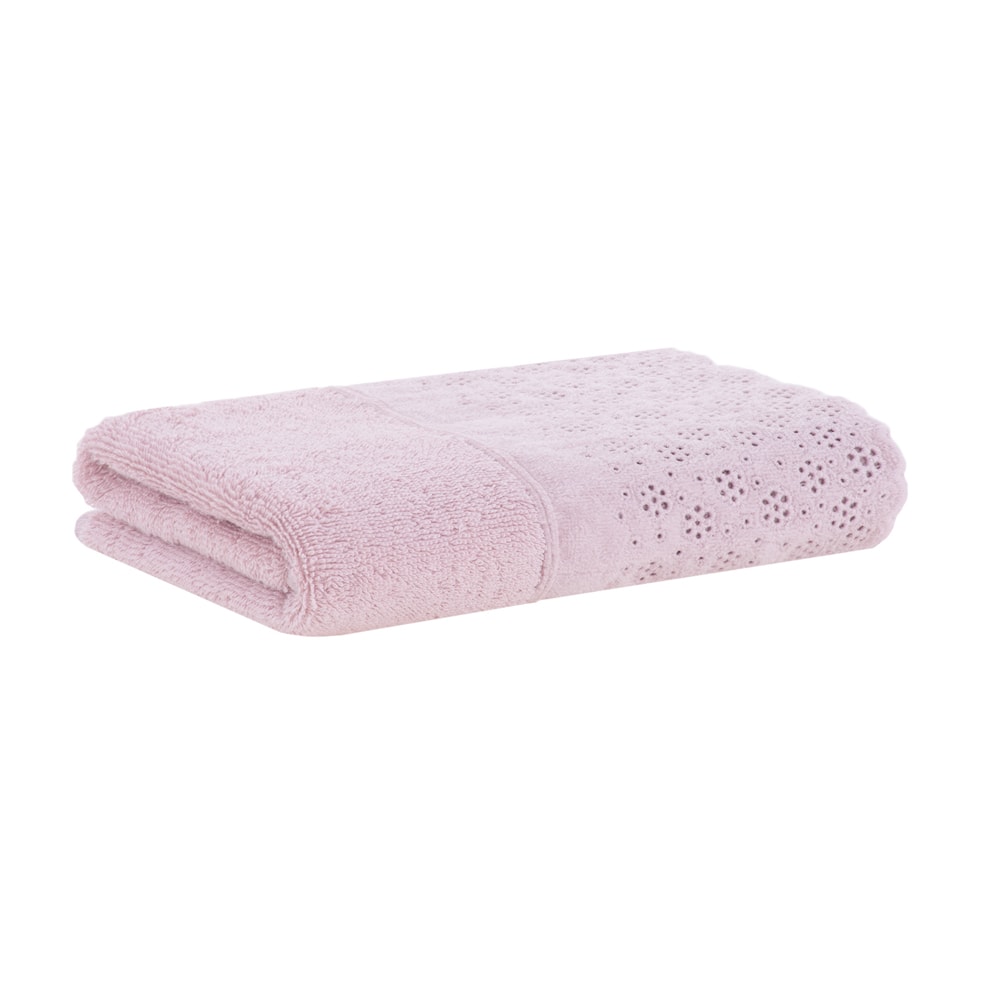 Toalha de Rosto Buddemeyer Lovely 100% Algodão c/ Renda Bordada - Gramatura: 450g/m²