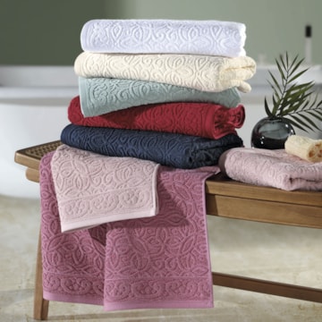 Toalha de Rosto Dohler Provença Jacquard FJ-7948 100% Algodão - Gramatura: 450g/m²