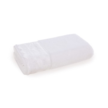 Toalha de Rosto Karsten Constanza Bordada Fio Penteado Max 100% Algodão - Gramatura: 540 g/m²