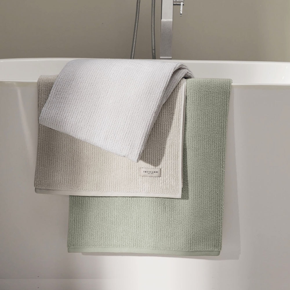 Toalha de Rosto Trussardi Belluno 100% Algodão Fio Penteado - Gramatura: 540g/m²