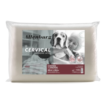 Travesseiro Altenburg Cervical Anatômico Sensação Látex 48cm x 68cm