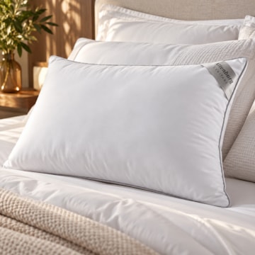 Travesseiro Altenburg Levitare Plus 100% Algodão Percal 233 Fios Suporte Firme 50cm X 70cm (1 Peça)