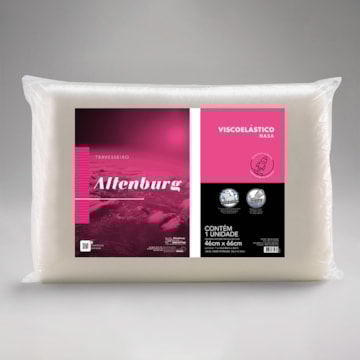 Travesseiro Altenburg Nasa Viscoelástico 100% Algodão Suporte Firme 46cm x 66cm (1 Peça)