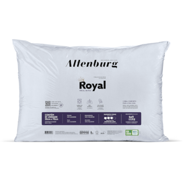 Travesseiro Altenburg Royal 100% Algodão Percal 200 Fios Suporte Firme 50cm X 70cm (1 Peça)