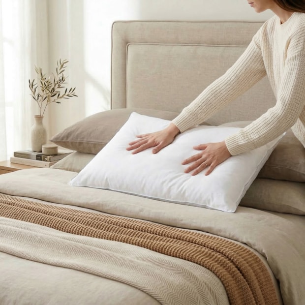 Travesseiro Dália 100% Algodão 233 fios Suporte Firme 50cm x 70cm (1 Peça)