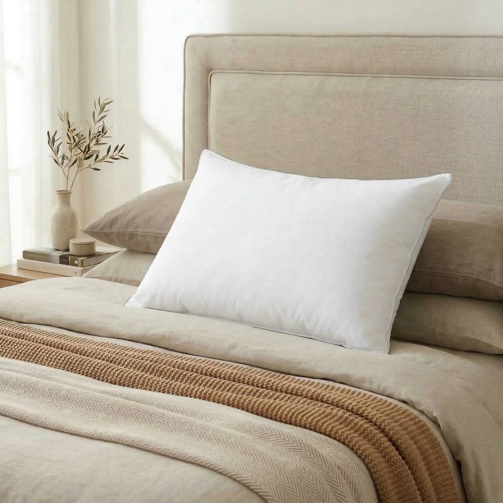 Travesseiro Dália 100% Algodão 233 fios Suporte Firme 50cm x 70cm (1 Peça)