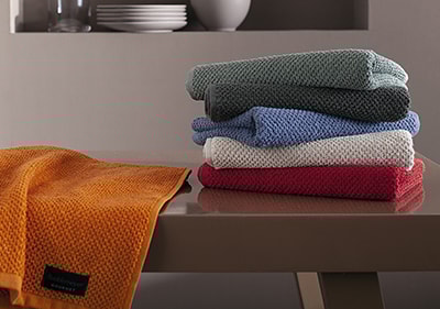 Kit 3 Peças Pano de Copa Buddemeyer Cinza, Vermelho e Laranja 100% Algodão