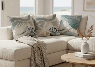 Kit 3 Peças Capa de Almofada Náutica Maré