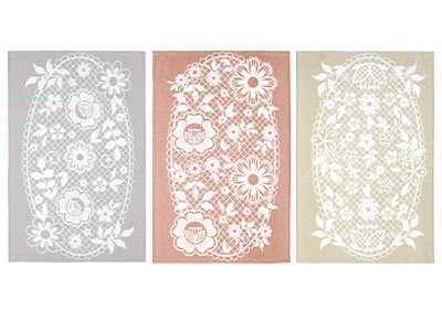 Kit 3 Peças Pano de Copa Dohler Graça 100% Algodão