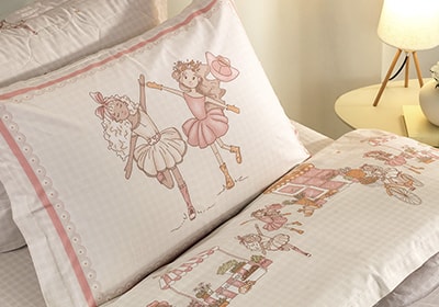 Jogo de Cama Solteiro Infantil Karsten Daisy