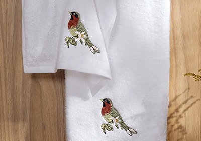 Jogo de Toalhas de Mão / Lavabo Trussardi Arancia