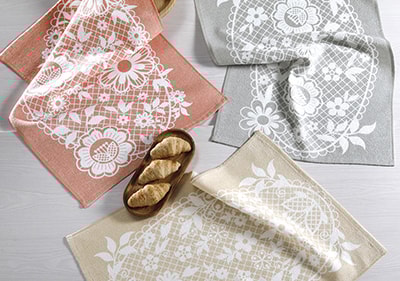 Kit 3 Peças Pano de Copa Dohler Graça 100% Algodão