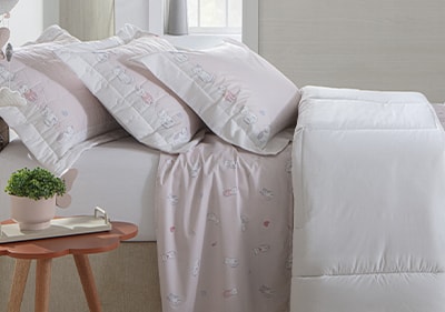 Jogo de Cama Infantil Casal Kacyumara Vida Bela Luna 100% Algodão Egípcio