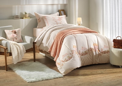 Jogo de Cama Solteiro Infantil Karsten Daisy