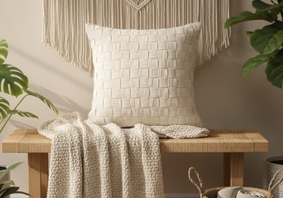 Capa de Almofada Tranças