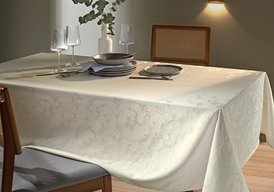 Toalha de Mesa Retangular Dohler Clean Aurora