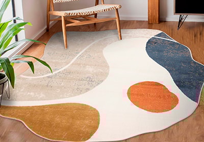 Tapete Egípcio para Sala Batur Orgânico Aura