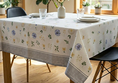 Toalha de Mesa Quadrada Dohler Clean Athenas Brisa Silvestre 4 Lugares 1,40m x 1,40m