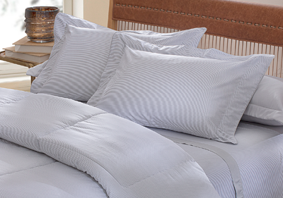 Jogo de Cama Casal Kacyumara Vintage Oren 100% Algodão Egípcio Percal 200 Fios (4 Peças)