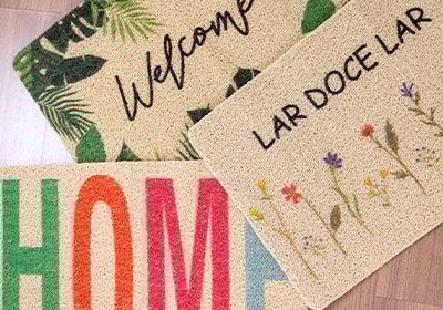 Tapete de Porta / Capacho de Vinil Estampado