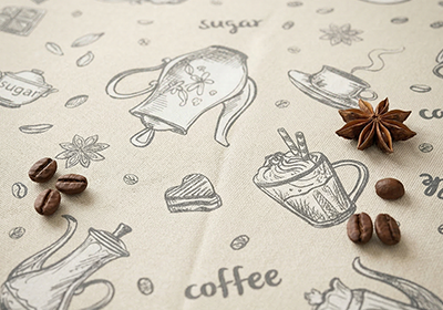 Toalha de Mesa Redonda Dohler Chá da Tarde 4 Lugares 1,60m