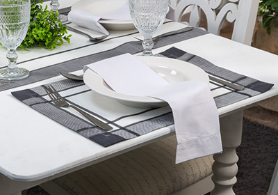 Kit 2 peças Jogo Americano Charmy Silver