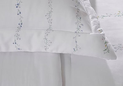 Kit Cobre-Leito Colcha Queen Buddemeyer Bud Vision Daisy 100% Algodão Fio Penteado Cetim 270 Fios (3 Peças)