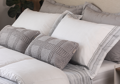 Jogo de Cama Queen Karsten Danton 100% Algodão Percal 200 Fios