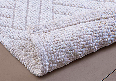 Tapete Delhi Lines Antiderrapante 100% Algodão 50cm x 80cm