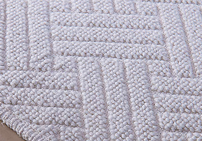 Tapete Delhi Lines Antiderrapante 100% Algodão 50cm x 80cm