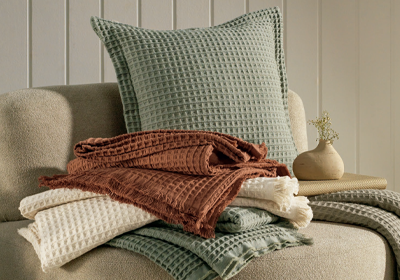 Manta Decorativa para Sofá Karsten Denver 100% Algodão c/ Franjas 1,50m x 2,00m