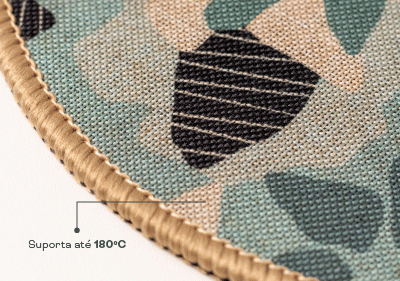 Kit Descanso de Panela Kacyumara 2 Peças com Base Emborrachada