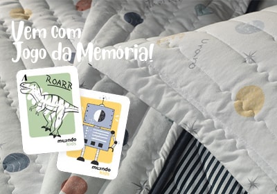 Kit Colcha Solteiro Infantil Altenburg Astro Kids