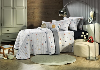 Kit Colcha Solteiro Infantil Altenburg Astro Kids