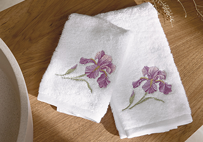 Jogo de Toalhas de Mão / Lavabo Trussardi Le Iris